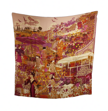 Load image into Gallery viewer, NEW SALVATORE FERRAGAMO Women&#39;s 714506 Print Silk Scarf MSRP $435

