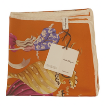 Load image into Gallery viewer, NEW SALVATORE FERRAGAMO Women&#39;s 726123 Print Silk Scarf MSRP $435
