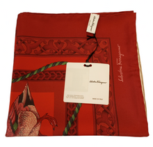 Load image into Gallery viewer, NEW SALVATORE FERRAGAMO Women&#39;s 701750 Print Silk Scarf MSRP $435
