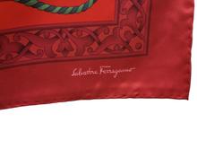 Load image into Gallery viewer, NEW SALVATORE FERRAGAMO Women&#39;s 701750 Print Silk Scarf MSRP $435
