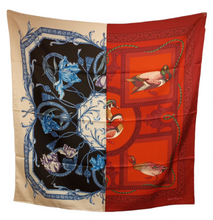 Load image into Gallery viewer, NEW SALVATORE FERRAGAMO Women&#39;s 701750 Print Silk Scarf MSRP $435
