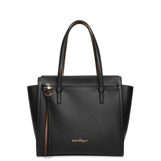 NEW SALVATORE FERRAGAMO Amy Women's 71906 Black Tote MSRP $1690