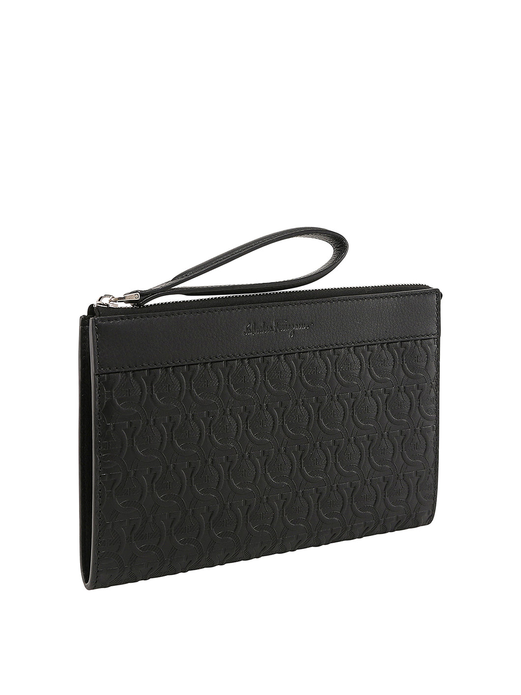 NEW SALVATORE FERRAGAMO Gancini Men's 723757 Black Document Holder MSRP $795
