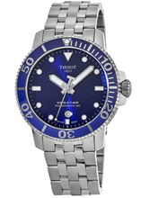 Load image into Gallery viewer, NEW Tissot Seastar 1000 Powermatic Mens Blue Dial Watch T1204071104100 MSRP $725
