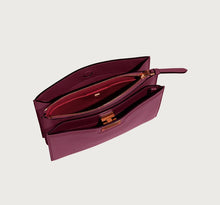 Load image into Gallery viewer, NEW SALVATORE FERRAGAMO Trifolio Women&#39;s 724605 Purple Shoulder Bag MSRP $1890

