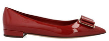 Load image into Gallery viewer, NEW SALVATORE FERRAGAMO Zeri 10 Women&#39;s 724202 Red Flats Size 6 D MSRP $675
