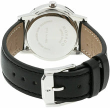 Load image into Gallery viewer, NEW Movado Women&#39;s 0607317 Black Leather Black Dial Museum Watch MSRP $595
