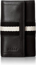 Load image into Gallery viewer, NEW Bally Tuto Men&#39;s 6168840 Black Leather Key Holder Wallet MSRP $230
