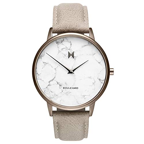 NEW MVMT Women's MB01-TIMA Boulevard Rodeo Crescent Marble Watch MSRP $160