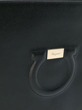 Load image into Gallery viewer, NEW SALVATORE FERRAGAMO Gancini Women&#39;s 691019 Black/Red Pouch MSRP $495

