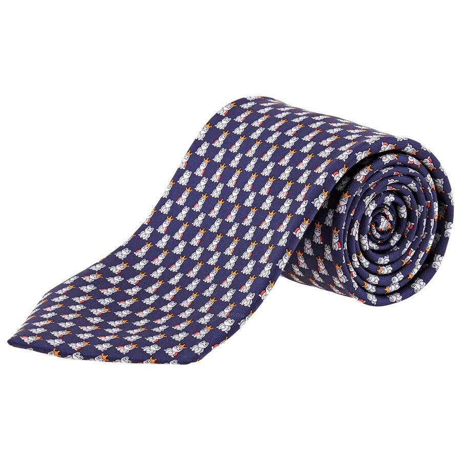 NEW SALVATORE FERRAGAMO Men's 702872 Blue Tie MSRP $190